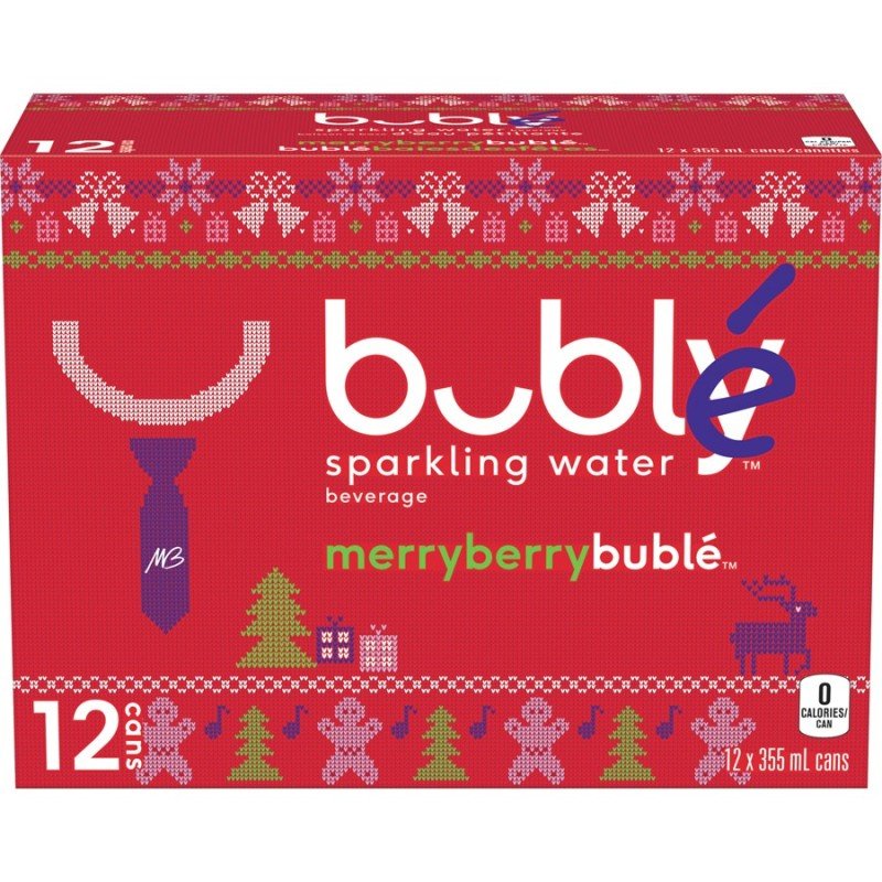 Bubly Merryberry Buble Sparkling Water 12 x 355 ml