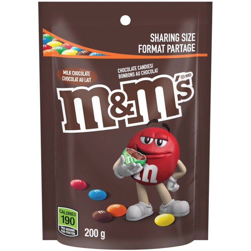 M&M's Milk Chocolate Pouch 200 g