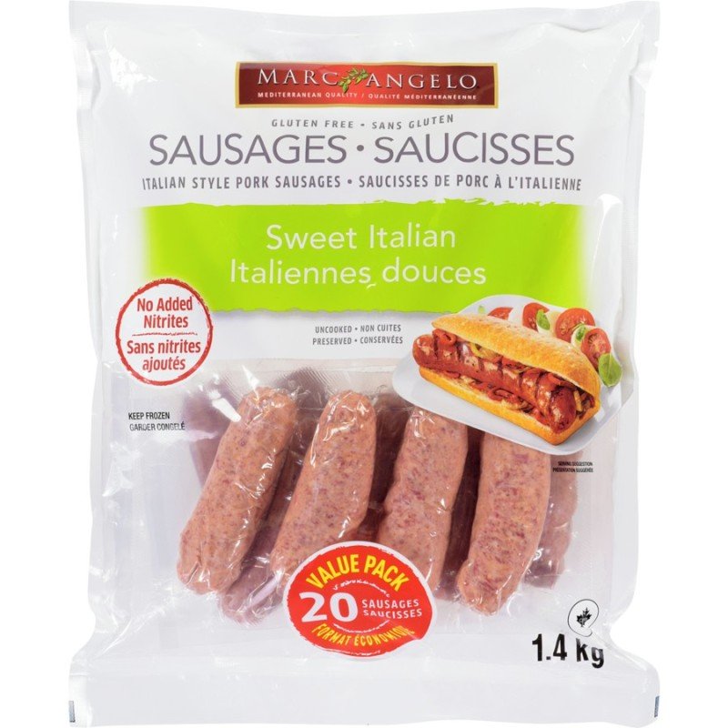 Marc Angelo Sweet Italian Sausage 1.4 kg