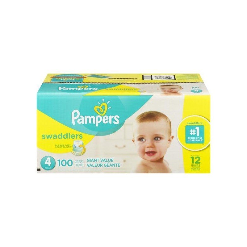 Pampers Swaddlers Diapers Size 4 Giant Value 100's