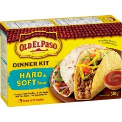 Old El Paso Hard & Soft Taco Dinner Kit 340 g