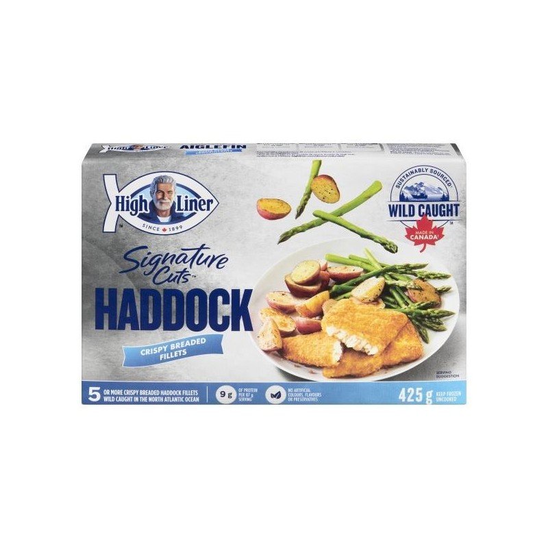 High Liner Signature Cuts Wild Caught Haddock Crispy Breaded Fillets 425 g