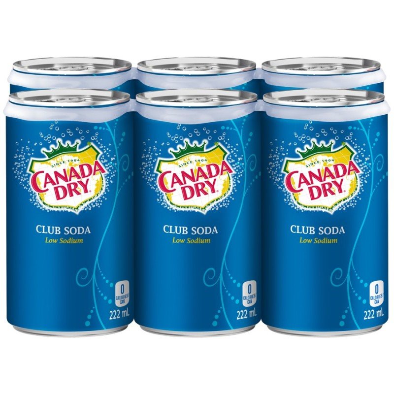 Canada Dry Club Soda 6 x 222 ml