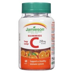 Jamieson Vitamin C Gummies Natural Tangy Orange 250 mg 60's