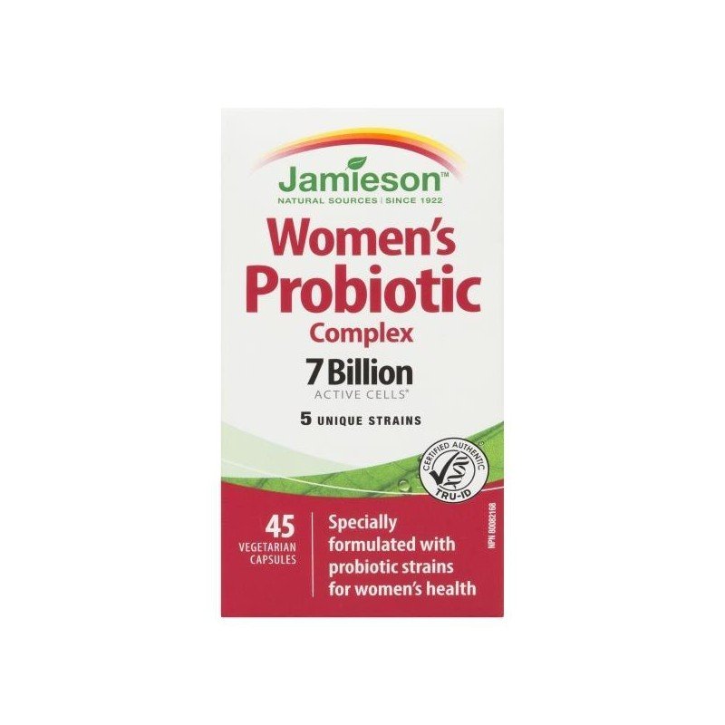 Jamieson Women’s Probiotic Complex 7 Billion Vegetarian Capsules 45’s