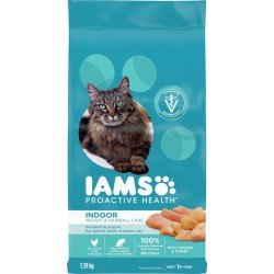 Iams ProActive Health Dry Cat Food Indoor Weight & Hairball Chicken & Turkey 1.59 kg