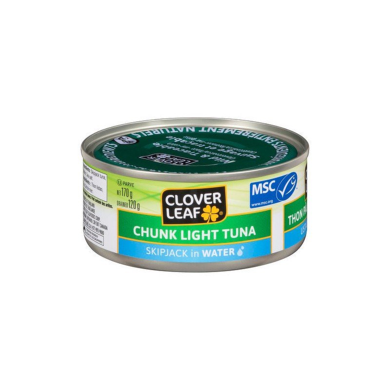 Clover Leaf Chunk Light Tuna Skipjack in Water 170 g