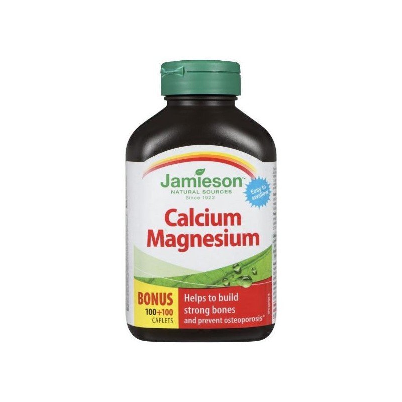 Jamieson Calcium Magnesium Caplets 100 + 100’s