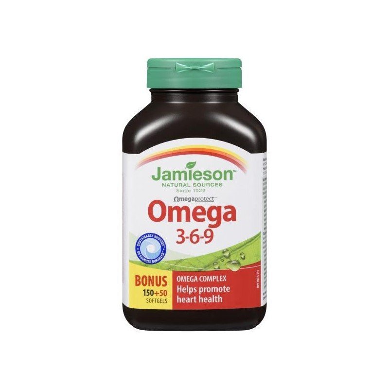 Jamieson Omega 3-6-9 Softgels 150 + 50’s
