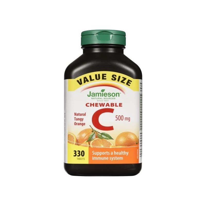 Jamieson Chewable C 500 mg Natural Tangy Orange 330’s
