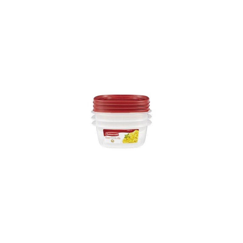 Rubbermaid EasyFindLid Food Storage 5 Cup Container Value Pack 3’s