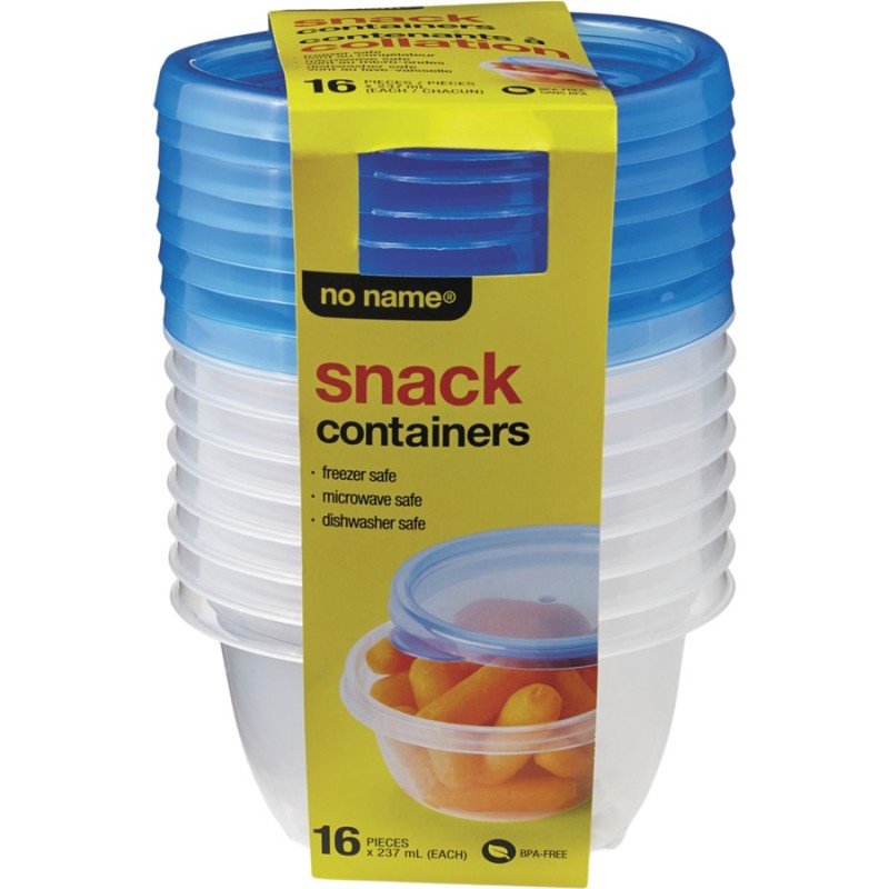 No Name Snack Containers 237 ml 16 Pieces