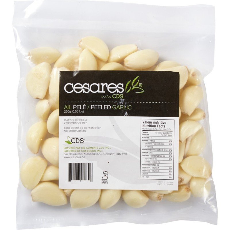 Cesares Peeled Garlic (up to 530 g per pkg)