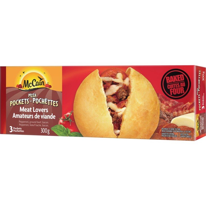 McCain Classic Pizza Pockets Meat Lovers 300 g