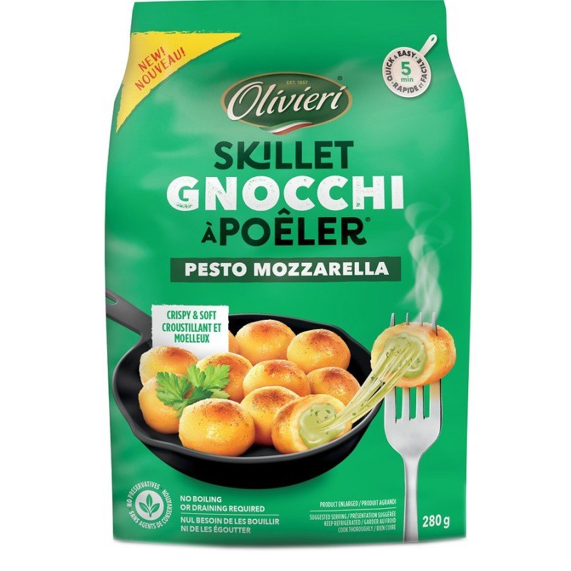 Olivieri Skillet Gnocchi Pesto Mozzarella 280 g