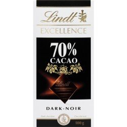 Lindt Excellence 70% Cacao Dark Chocolate 100 g