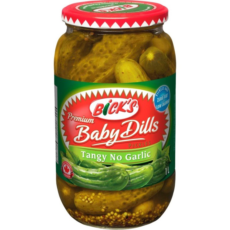 Bick's Baby Dills Tangy No Garlic 1 L