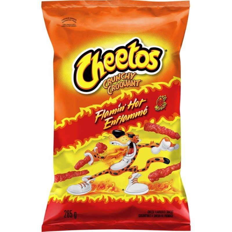 Cheetos Crunchy Cheese Snacks Flamin' Hot 285 g