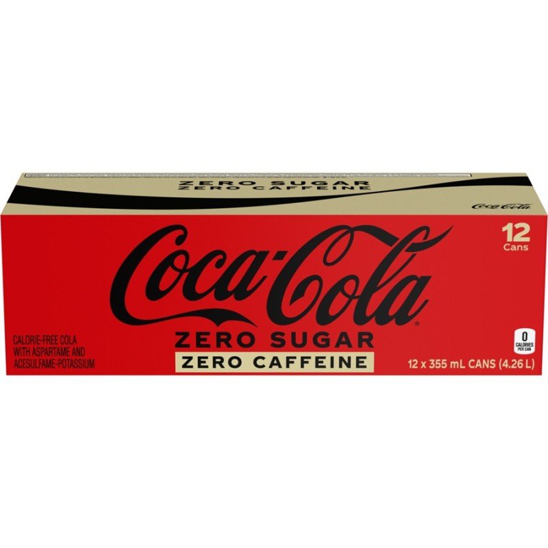 Coca-Cola Zero Sugar Zero Caffeine 12 x 355 ml