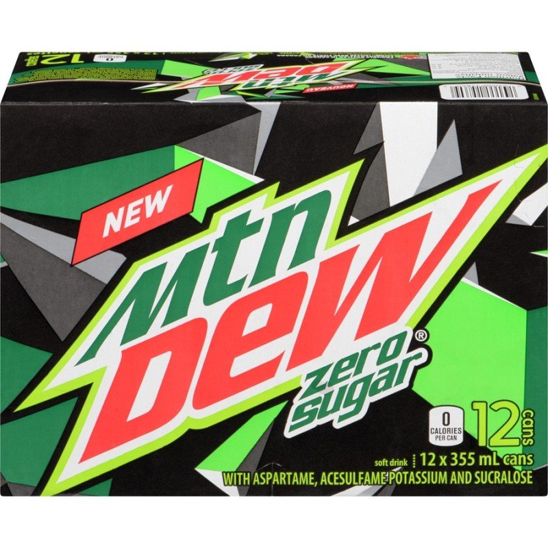 Mountain Dew Zero Sugar 12 x 355 ml