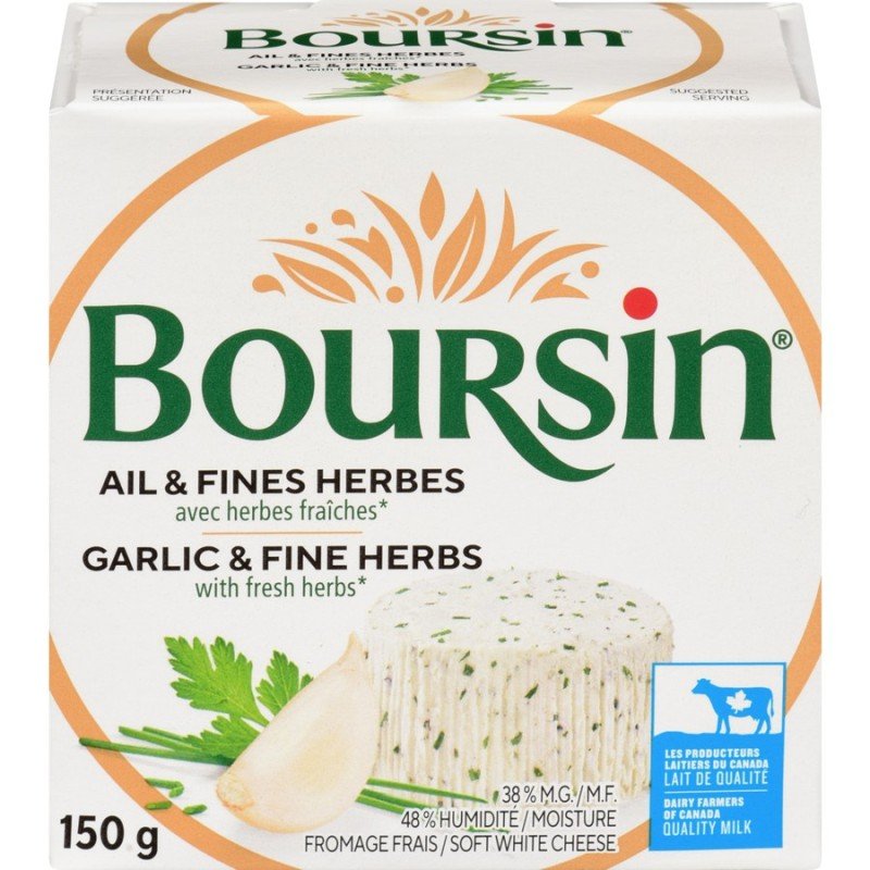 Boursin Gourmet Cheese Garlic & Fine Herb 150 g