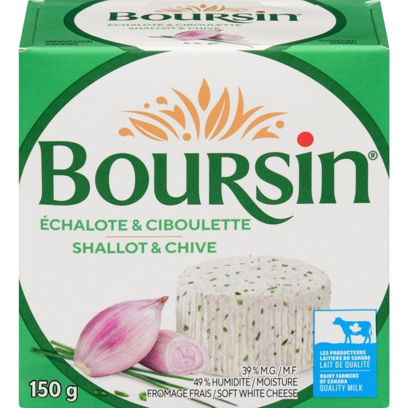 Boursin Gourmet Cheese Shallot & Chive Cream Cheese 150 g