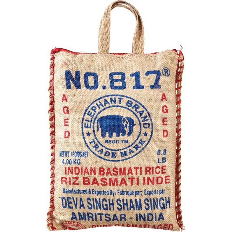 817 Elephant Brand Indian Basmati Rice 4 kg