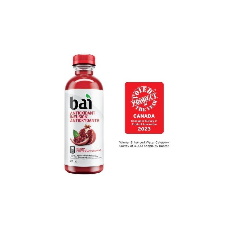 Bai Antioxidant Infusion Beverage Ipanema Pomegranate 530 ml