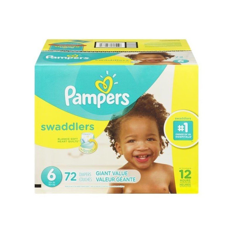 Pampers Swaddlers Diapers Size 6 Giant Value 124’s