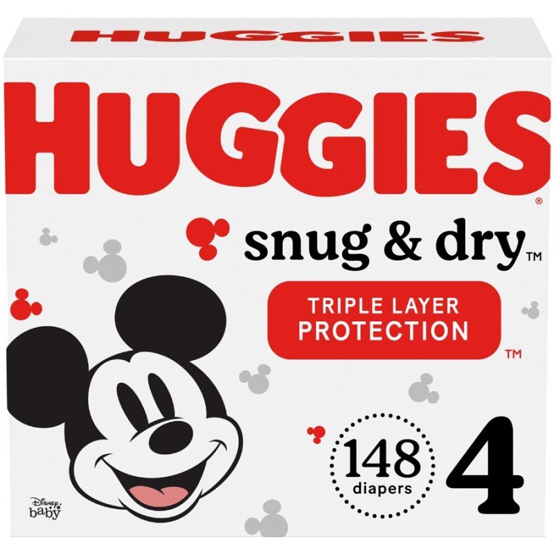 Huggies Snug & Dry Diapers Club Pack Size 4 148’s