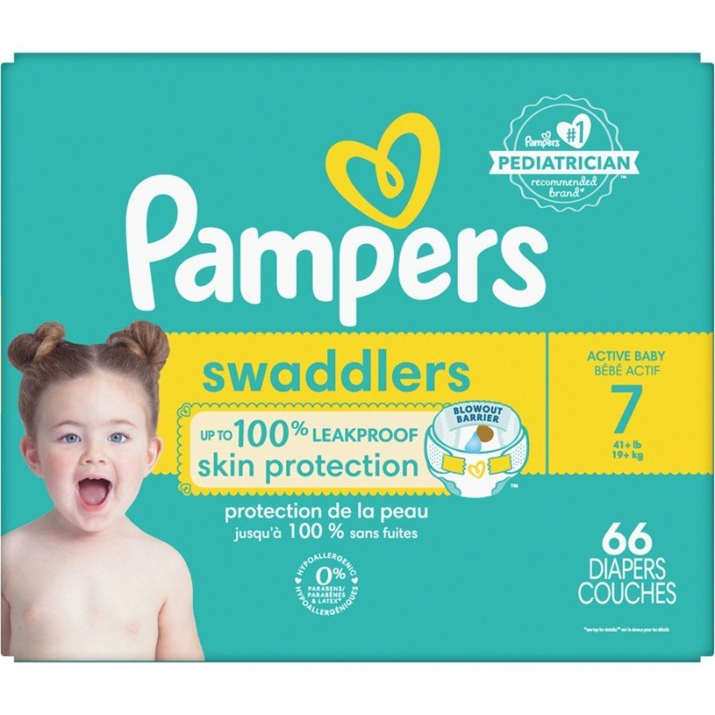 Pampers Swaddlers Diapers Econo Pack Size 7 66's