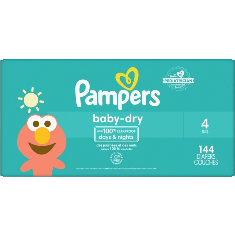 Pampers Baby Dry Diapers Size 4 144’s