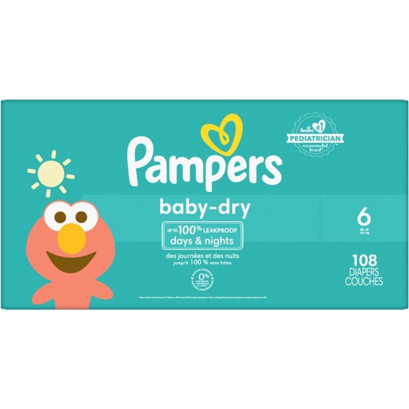 Pampers Baby Dry Diapers Size 6 108’s