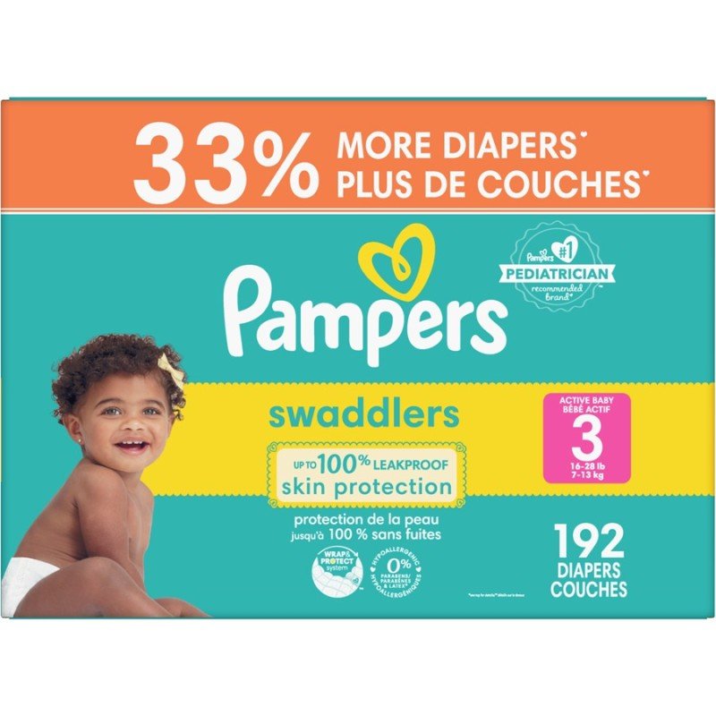 Pampers Swaddlers Ultra Value Pack Size 3 192’s