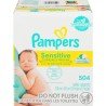 Pampers Baby Wipes Sensitive Fragrance Free 504's