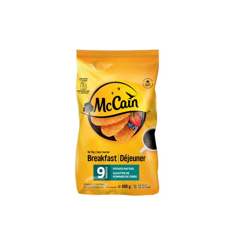 McCain Breakfast 9 Minutes Potato Patties 600 g