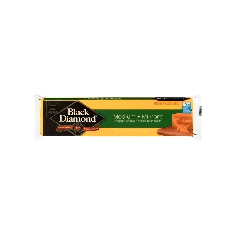 Black Diamond Medium Cheddar Cheese 400 g