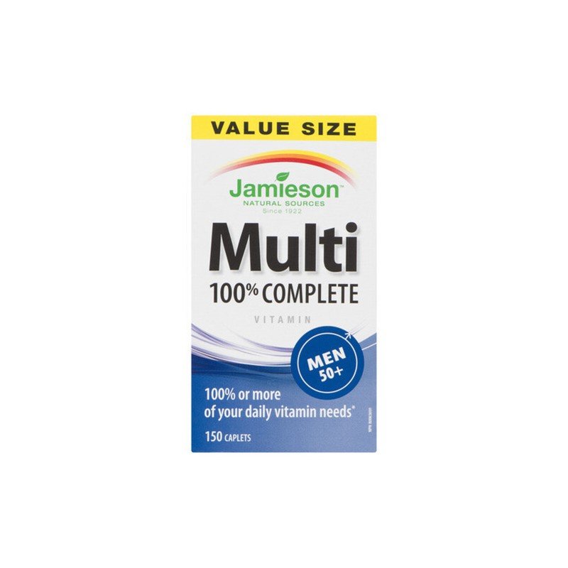 Jamieson Multi 100% Complete Vitamin Men 50+ Caplets 150's