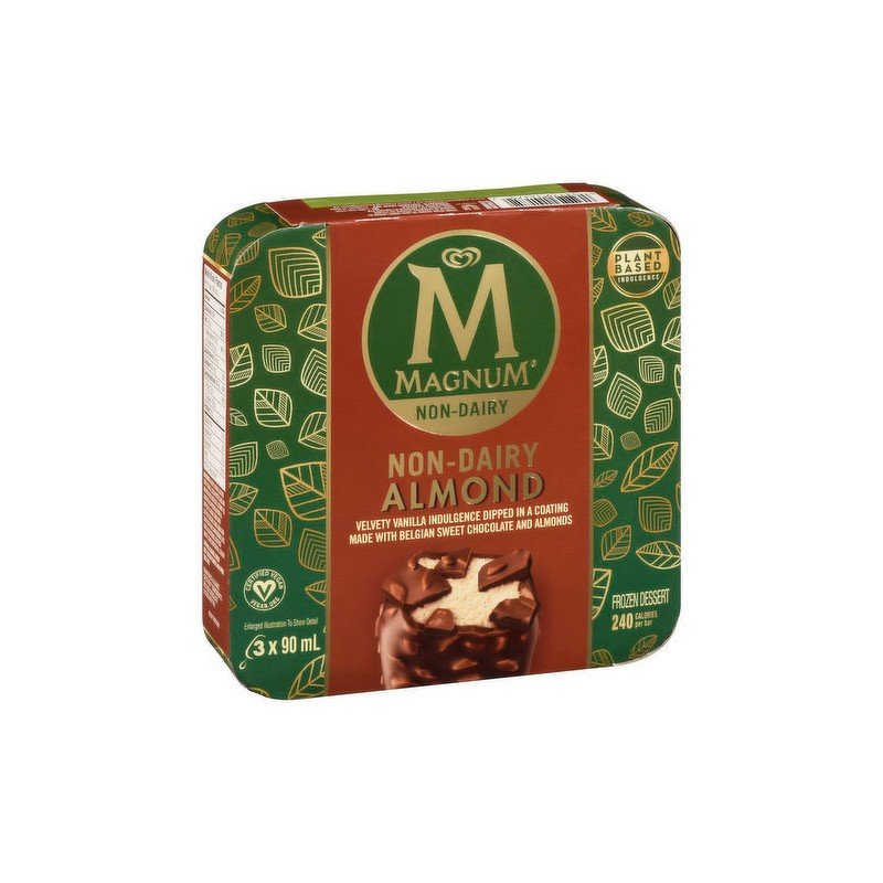 Magnum Non-Dairy Plant-Based Almond Bars 3 x 90 ml