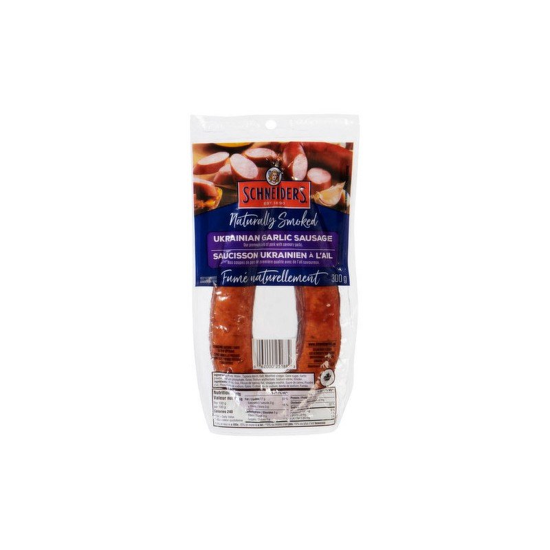 Schneiders Naturally Smoked Ukrainian Garlic Sausage 300 g