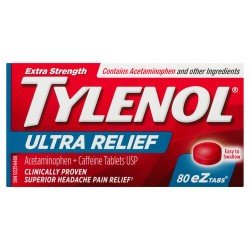 Tylenol Extra Strength Ultra Relief Ez-Tabs 80's