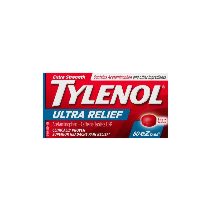 Tylenol Extra Strength Ultra Relief Ez-Tabs 80's