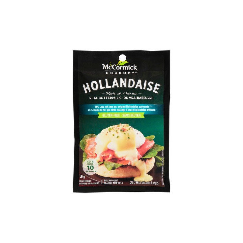 McCormick International Hollandaise Sauce 25% Less Salt Gluten Free 56 g