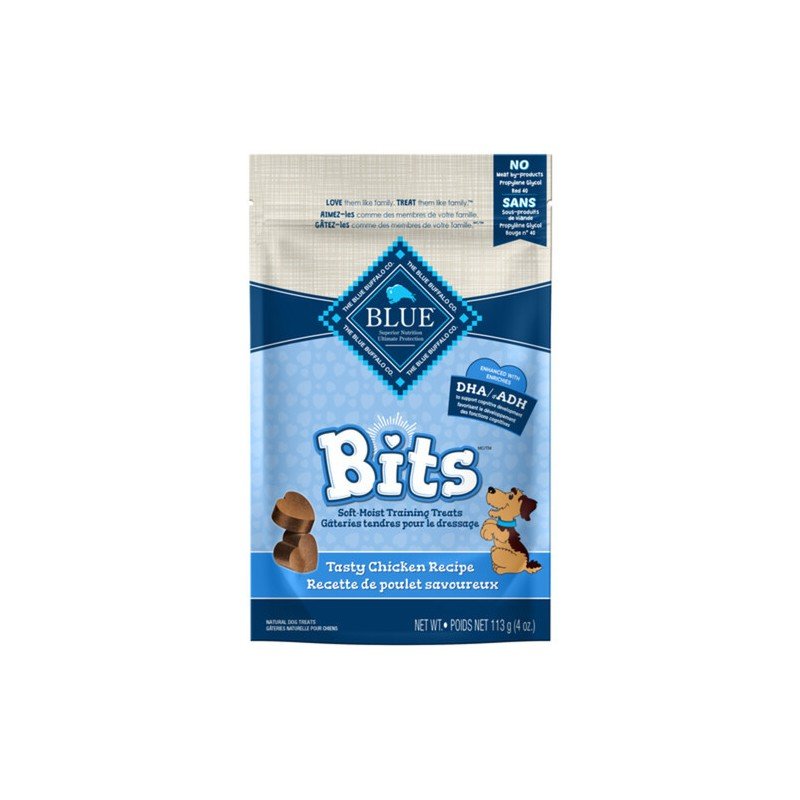 Blue Buffalo Bits Soft-Moist Training Treats Tasty Chicken Recipe 113 g