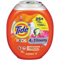 Tide Pods Laundry Detergent 4-in-1 Downy April Fresh 85’s