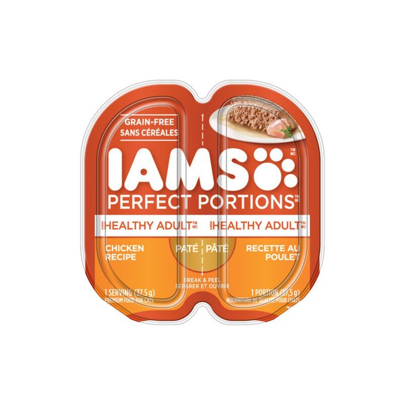 Iams Perfect Portions Healthy Adult Chicken Pate 75 g