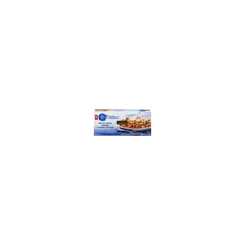 PC Blue Menu Whole Grain Lasagna 375 g