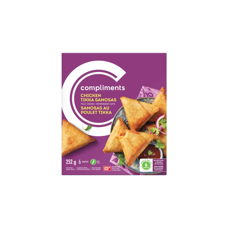 Compliments Chicken Tikka Samosas 252 g