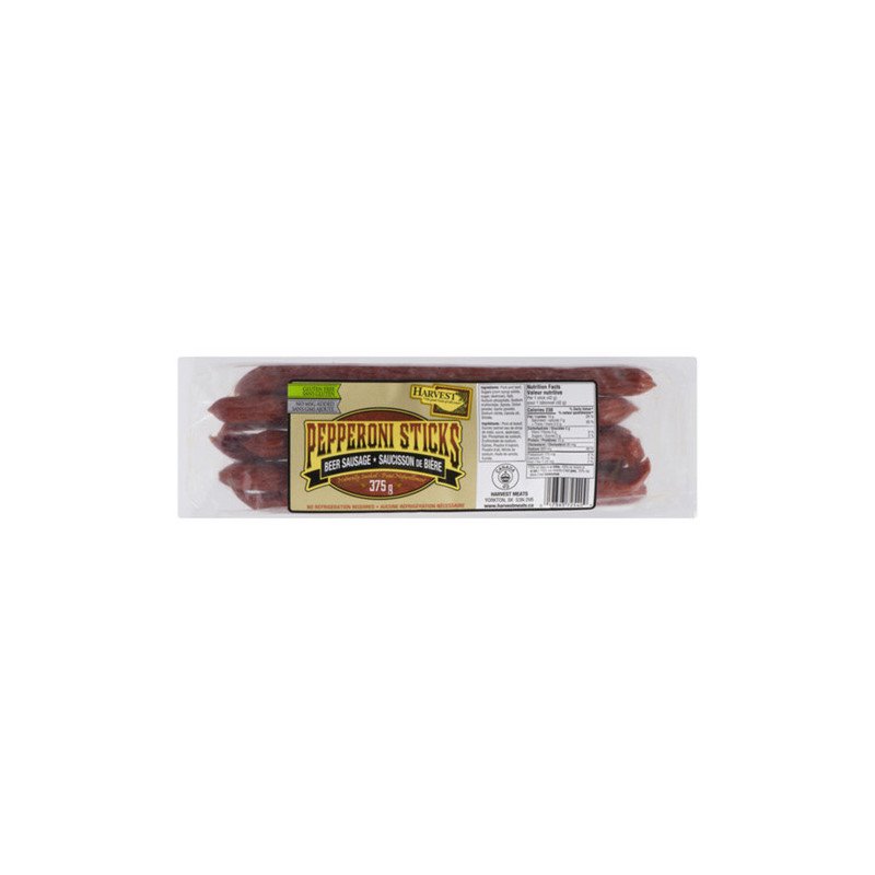 Harvest Meats Pepperoni Sticks Beer Sausage 375 g