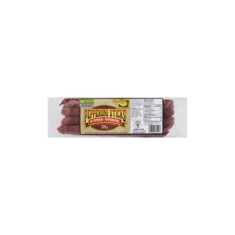 Harvest Meats Pepperoni Sticks Hot Pepperoni 375 g